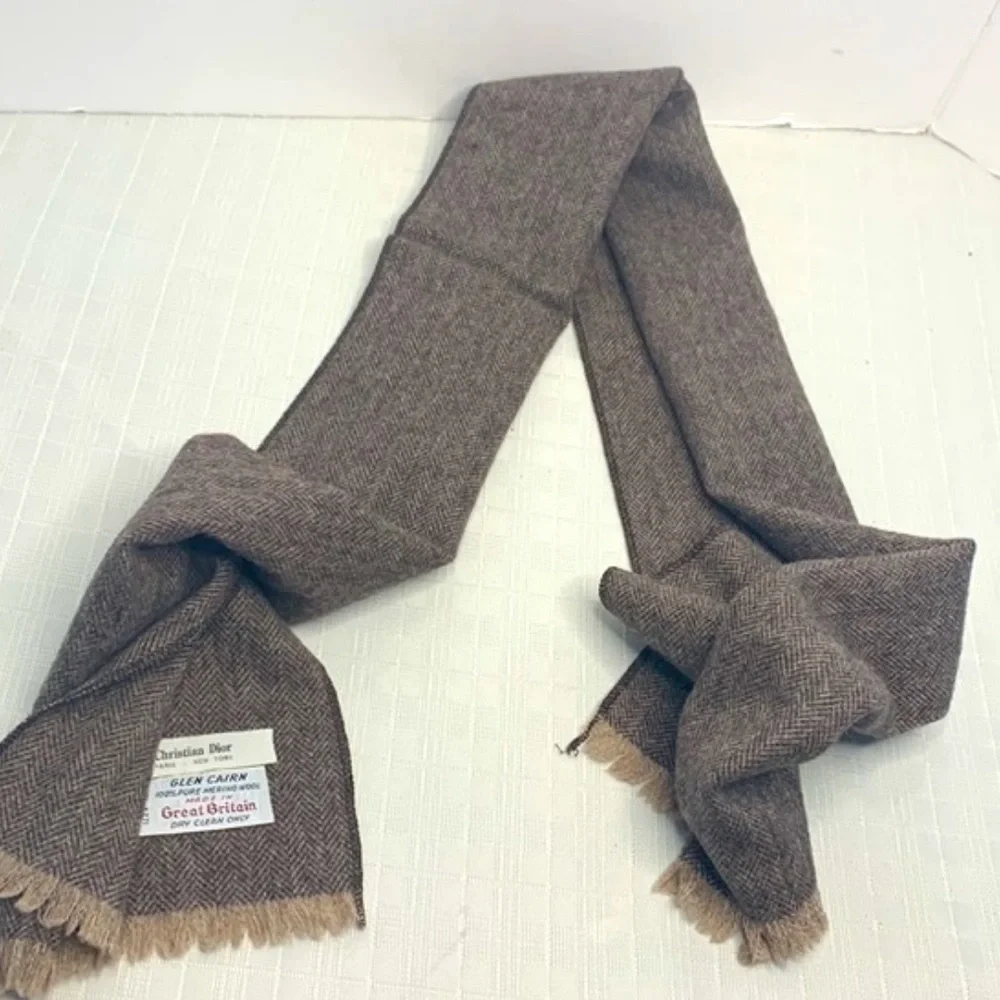 Vintage Christian Dior Marino Wool scarf